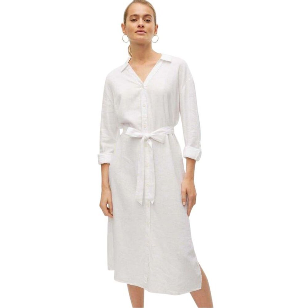Vero Moda Womens/Ladies Linn Midi Shirt Dress / Snow White